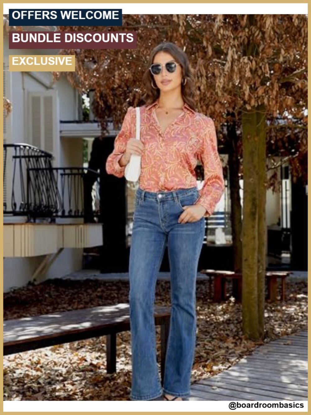 Silky Wrinkle-Resistant Relaxed Fit Puff Sleeve Button Down Blouse - Picture 3 of 3